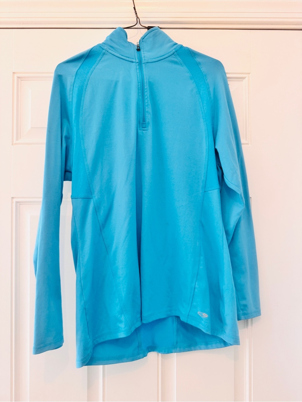 Champion Women's Aqua Blue Long Sleeve Quarter-Zip